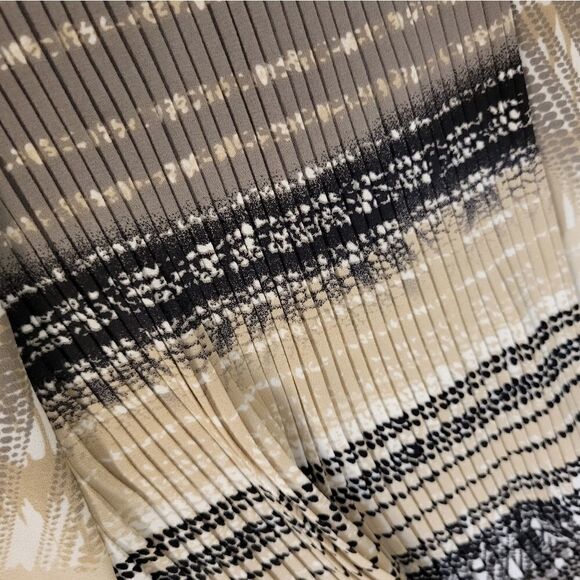 Alfani Sleeveless Blouse brown/black/cream mix 16 Pre-owned - Picture 4 of 7